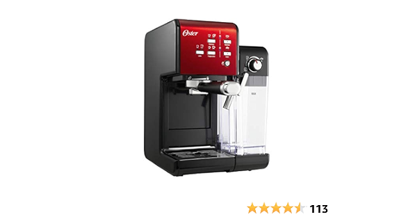 Oster Prima Latte II Espresso Makinesi, Süt Küreği, Kırmızı, 0 Adet : Amazon.com.tr:  Mutfak