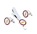 Covink The Flash Men's Wedding Cufflinks and Tie Clip Round Shape Metal French Wedding Shirt Cufflink Set