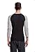 CYZ Men's Long Sleeve Thermal Waffle Baseball Crew Top-BlackGrey-L