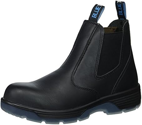 black slip on work boots
