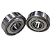 Antrader 10 Pcs Metal Shielded 608ZZ 8 x 22 x 7mm Deep Groove Ball Bearings Silver Tone