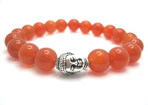 Carnelian Buddha Stretch Bracelet