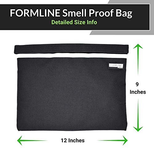 FORMLINE Smell Proof Bag (12"x"9) with Double the Odor Proof Technology
