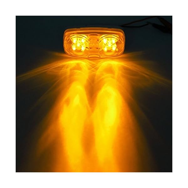 Partsam-FIVE-Trailer-Marker-LED-Light-Double-Bullseye-Amber-10-Diodes-Clearance-Light Partsam-FIVE-Trailer-Marker-LED-Light-Double-Bullseye-Amber-10-Diodes-Clearance-Light