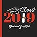 Graduation Guest Book Class of 2019: Guestbook with Card Style Guest Advice and Memory Jar + Bonus Scrapbooking Pages | Yearbook Style Party Keepsake for Graduate | Black Red by Quote Journal Press