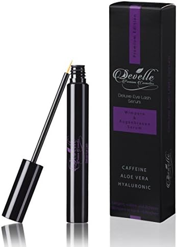 Deluxe Eyelash serum 8ml. I+ HYALURON + CAFFEINE + ALOE VERA I Eyelash Booster I Serum for eyelashes and eyebrows without Prostaglandin I Eyelash enhancer