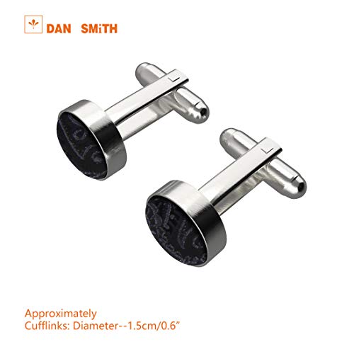Dan Smith C.C.AD.C.002 Paisley Style Goods Stainless Steel Cufflinks 6 Pairs Available Series For Play - Thumbnail 2