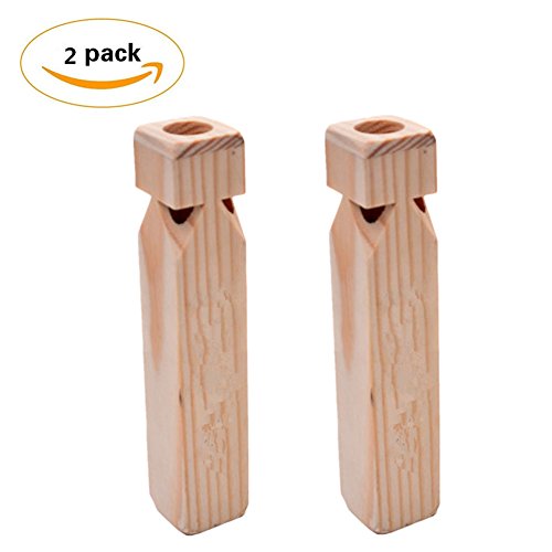 Solvang 2PACK Wooden Train Whistles Train Whistle Party Favors Party Noisemakers - Thumbnail 5