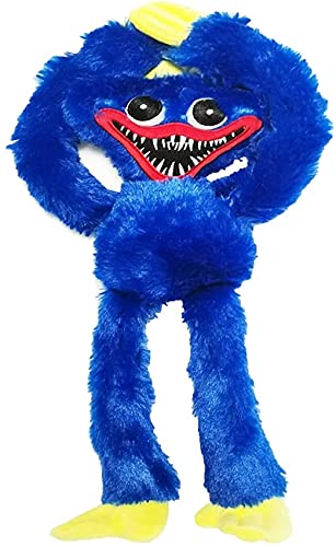 Avini Poppy Playtime Huggy wuggys Plush, 15.8 inch Cartoon Plush Toy Game Stuffed Boys Gifts Stuffed Muppets (Blue)