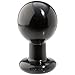 Doc Johnson Classic - Round Butt Plug - 2.7 Inch Diameter - Large - Black
