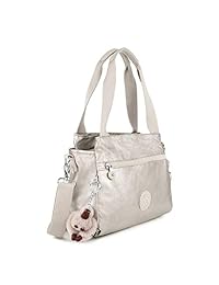 Kipling Elysia - Bolso metálico de mano (talla única), color gris