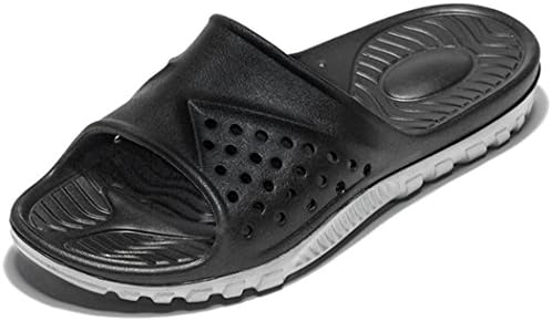 WODEBUY Men's Shower Sandals Antislip Fast Dry Flilp Flop Flats Bathroom and Gym Slider Sandals for Men