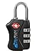 SkyRight Black TSA Travel Lock - Best Luggage Suitcase Lock