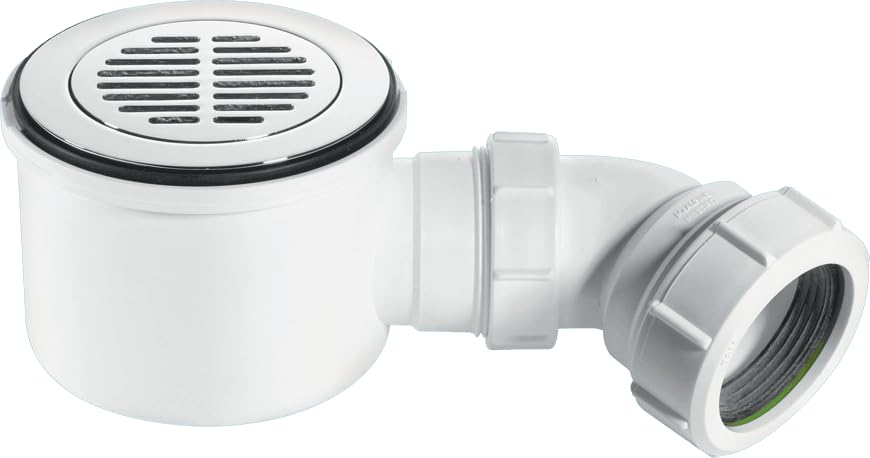 McAlpine ST90CPB-P-HP 2" x 90mm Hi-Flow Shower Trap Chrome Brass 50mm Water Seal