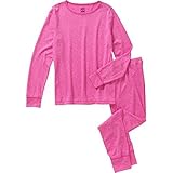 Fruit of the Loom Girls’ Core Performance Thermal Crew Top and Bottom Set