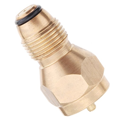 Iglobalbuy Universal 1lb Propane Tank Refill Adapter Safe Tank Fill Attachment Brass Regulator Valve Accessory Fits All 1 lb Cylinder Tanks LP Gas Cylinder Canister Filler Coupler