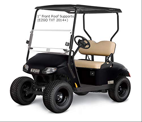 Doorworks Hinged Door Golf Cart Enclosures - EZGO TXT 14+ Marine Vinyl Cart Cover, Swinging Hard Doors, 4 Sided, Zippered Drivable Golf Cart Cover Fits Golf Bags, Utility Box, Rear Facing Seat - Thumbnail 4