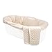 Tadpoles Minky Dot Moses Basket Bedding Only , Natural