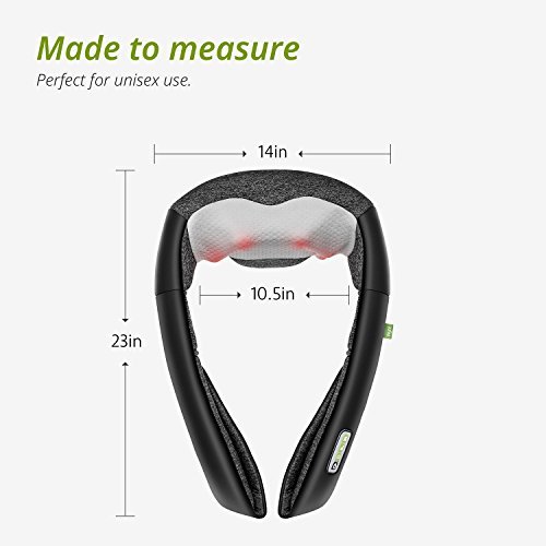 Mynt Cordless Neck & Shoulder Massager with Heat - Portable 3D Deep Kneading Massage with 1.5 Hours Battery