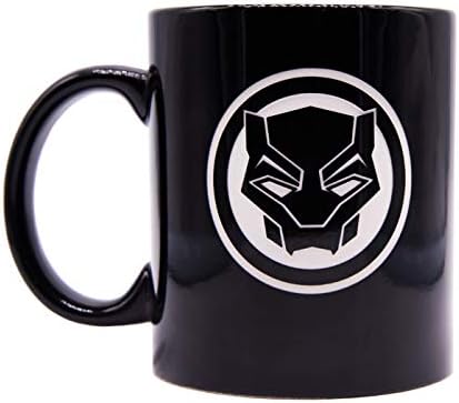 Black Panther Etched Mug - Classic Logo (Black)