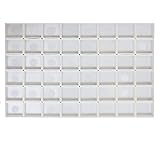FCLUB Empty Watercolor Paint Pans - 48 Pcs Half Pans