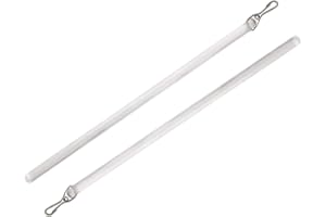 2 Pack Drapery Pull Wand Replacement Clear Invisible Curtain Opening and Closing Stick with Hook Curtain Pull Rod