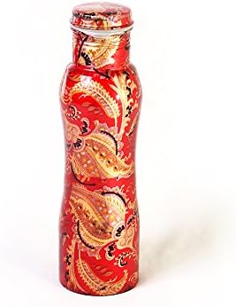ARVAKKULA Pure Copper Water Bottle Best Way to Replace Plastic Pitcher has Great Ayurveda Health Benefits and Digital Casting to Avoid Blemishes