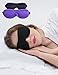 Sleep Mask,2 Pack Sleeping Eye Masks 3D Night Blindfold Contoured Blinder Eye Covers Eyeshade