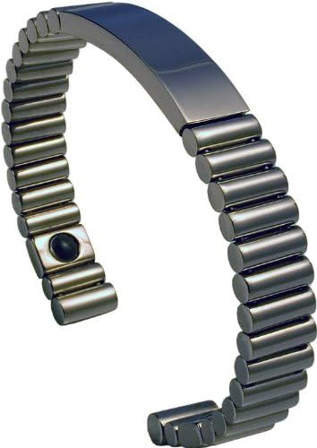 Q Link Polished Titanium Srt 3 Bracelet Dark Grey Large Amazon
