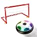 MONILON Kids Toys, Hover Soccer Ball Goal Set [2 Gates], Air Power Football Toys Kids Boys Girls Ages 3 4 5 6 7 8 9 + Years Old Indoor Outdoor Sport Games LED Lights Kids Gifts