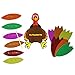 JOYIN 40 Pieces of Assorted Thanksgiving Turkey Scratch Off Card Color Magic Scratch Off Paper DIY Arts and Crafts Magic Color Maple Leaves Scratching Card with Wooden Stylus