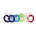 BLUE PANDA Coil Bracelet Keychain Set - 36-Pack Key Ring Wrist Coils, Spiral Stretch Plastic Accessoies, Ideal for Swimming Pool, Gym, Vacation Key Safety, 6 Assorted Colors