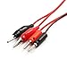 uxcell Power Supply Double Alligator Clip to Banana Connector Audio Video Test Cable 1M Length 8 Pairs