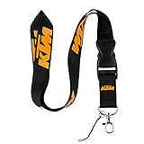 Black & Orange Logo Keychain Key Chain Black Lanyard Clip with Webbing Strap Quick Release Buckle (PCK-032)
