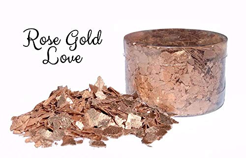 Edible Flakes Rose Gold Love