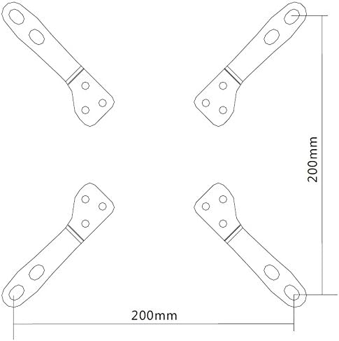 Part King VESA Adaptor Arm Plates Convert Exsting TV Wall Bracket Mount from 75x75mm 100x100mm to 200x100mm or 200x200mm - Image 3