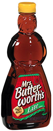 MRS. BUTTERWORTH’S LITE THICK AND RICH PANCAKE SYRUP, 24 OZ. (PACK OF 12)