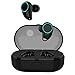 True Wireless Earbuds, DocKin Touch Control Fashion LED Truly Wireless Bluetooth Earphone with Charging Case, 3D Stereo Noise Cancelling Headphone IPX5 Waterproof for Running Sport with Mic （Black）