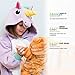 Emolly Fashion Kids Animal Unicorn Pajama Onesie - Soft and Comfortable with Pockets (8, Purp) Purple