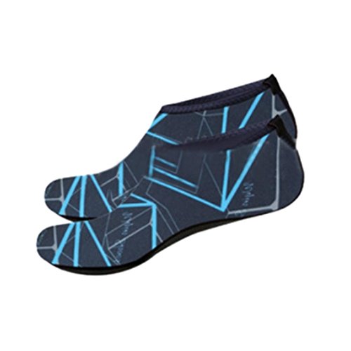 Sinwo Men Women Unisex Comfortable Outdoor Water Sport Shoes Diving Swim Socks Yoga Socks Soft Beach Shoes Water Shoes (Navy, 10-10.5)