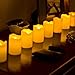 SELS LED Flameless Candles-Soft Flickering Votive Battery Operated Candles, LED Candles, Flameless Candle Set, Votive Candles, Wedding Decor, Votive Style, Pack of 6, Batteries included