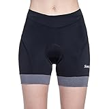 Santic Women's Cycling Shorts 4D Gel Spin Bike Classes Padding Plus Size
