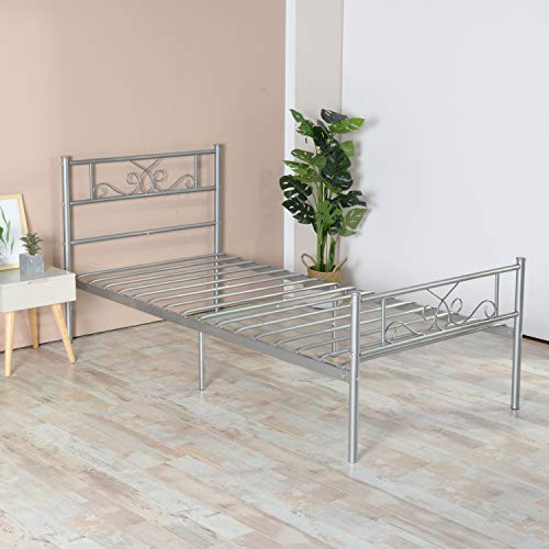 Best Twin Bed Frame Modern Silver
