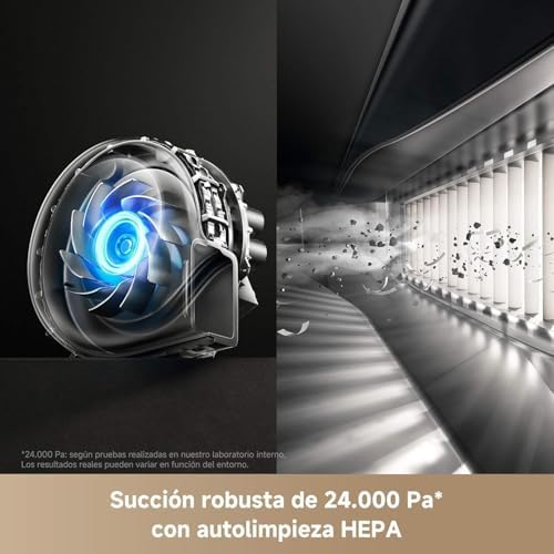 V50 Ultra Complete Robot Aspirador e esfregão de chão 24.000 Pa, esfregamento térmico com Sistema DuoSolution, navegação com elevação, ultrapassa obstáculos até 6 cm, branco