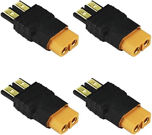 FLY RC 4PCS XT60 Female to TRX Traxxas Male Connector Adapter Wireless Charger Adapter for RC LiPo Battery