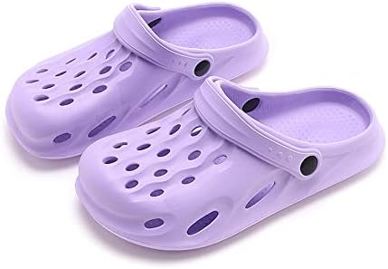 AioTio Women's Purple 37 EU Non-Slip Thick Crocs Slippers Classic