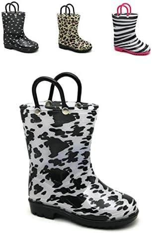 Kids Girls Printed Rainboots Assorted Animal Prints Toddler/Little Kid/Big Kid Sizes