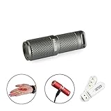 MecArmy X4S 130 Lumens USB Rechargeable CREE XP-G2 LED Key Chain Flashlight Mini Small Waterproof EDC Flashlight With 10180 Lithium Ion Battery With SKYBEN USB Light (Grey)