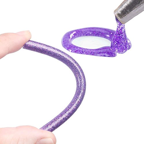 COCODE 12 Colors 60Pcs Hot Glue Gun Sticks 7mm by 10cm Hot Melt Glue Sticks Mini Glitter for DIY Art Craft Woodworking