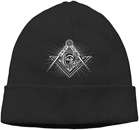 Unisex Freemason Skull Beanie Cap